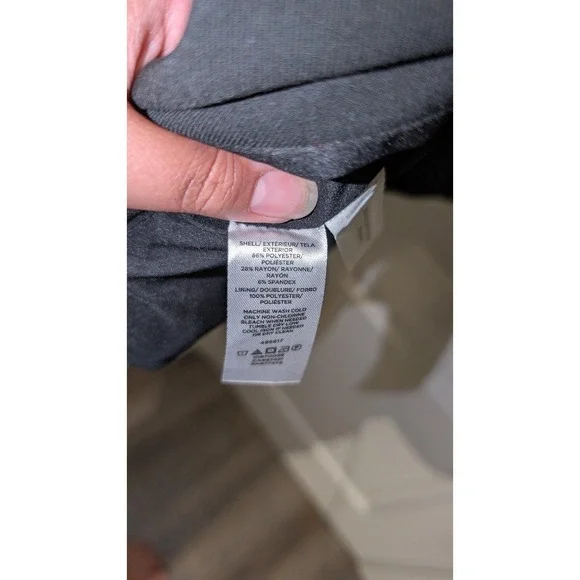 Ann Taylor Petite Cutaway Blazer Size 10P Black - Picture 5 of 6